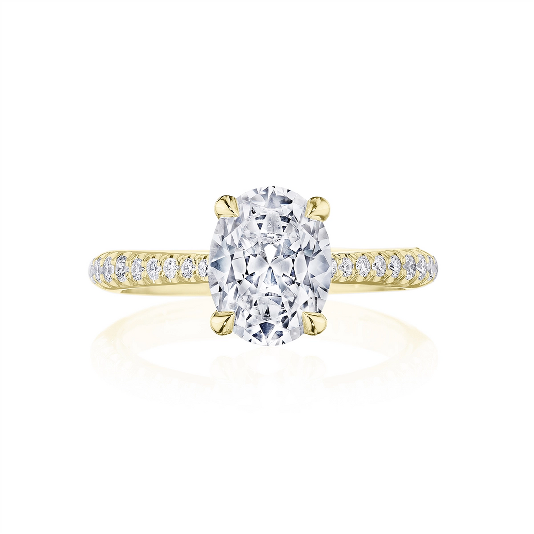 Tacori Engagement Rings in Yellow Gold containing Diamond HT 2672 OV 13X9.5 Y