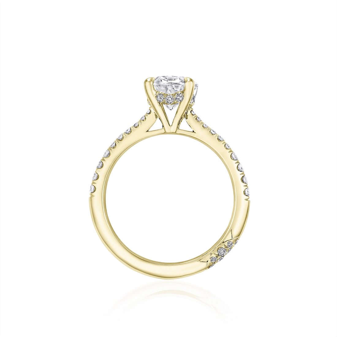 Tacori Engagement Rings in Yellow Gold containing Diamond HT 2672 OV 13X9.5 Y