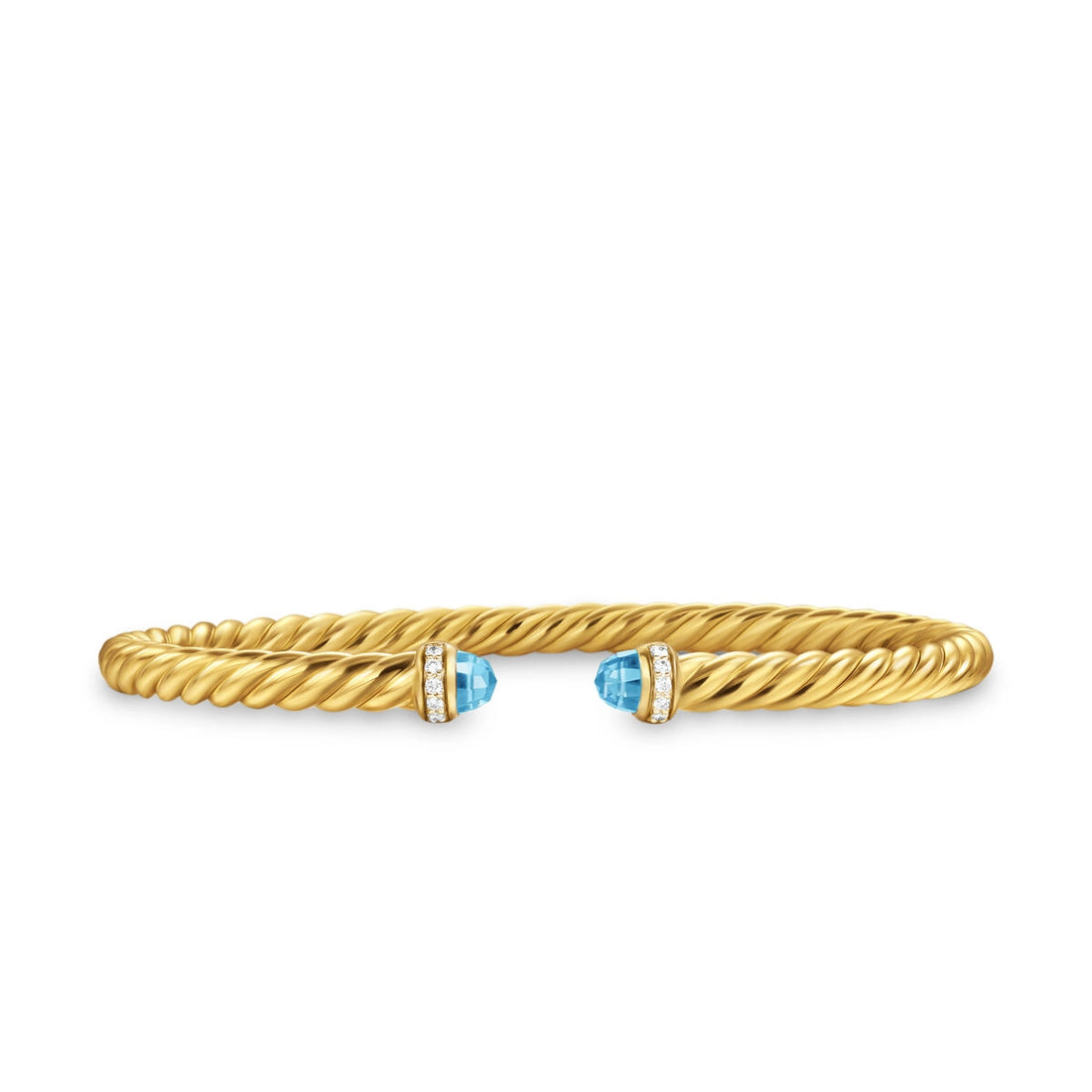 David Yurman Bracelets in Yellow Gold containing Blue topaz , Multi-gemstone, Diamond B18092D88ABTDIM