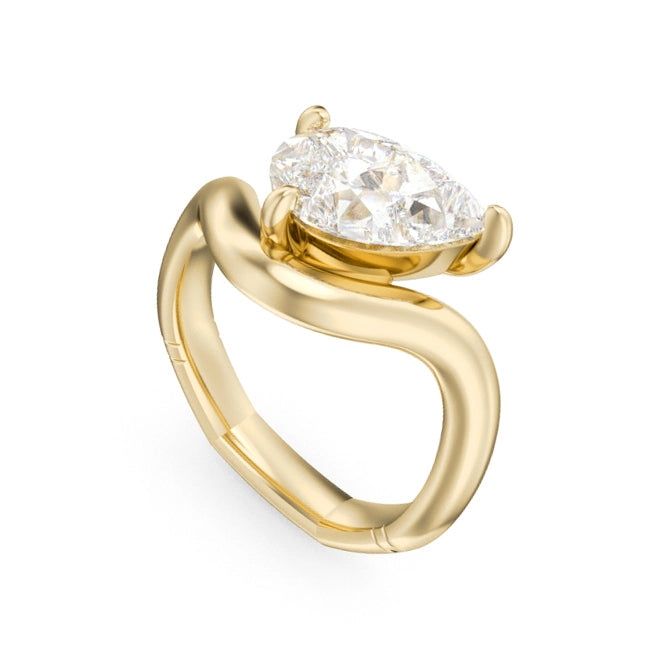 Noam Carver  Engagement Rings in Yellow Gold A147-01YM-FCYA