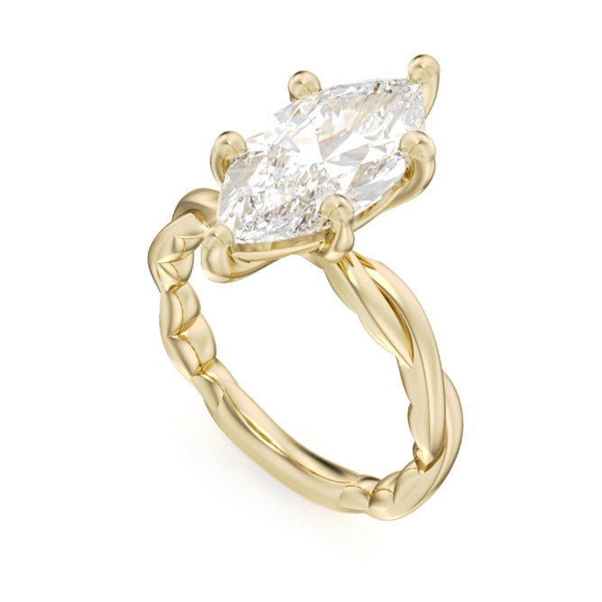 Noam Carver  Engagement in Yellow Gold LU060-04YM2-A