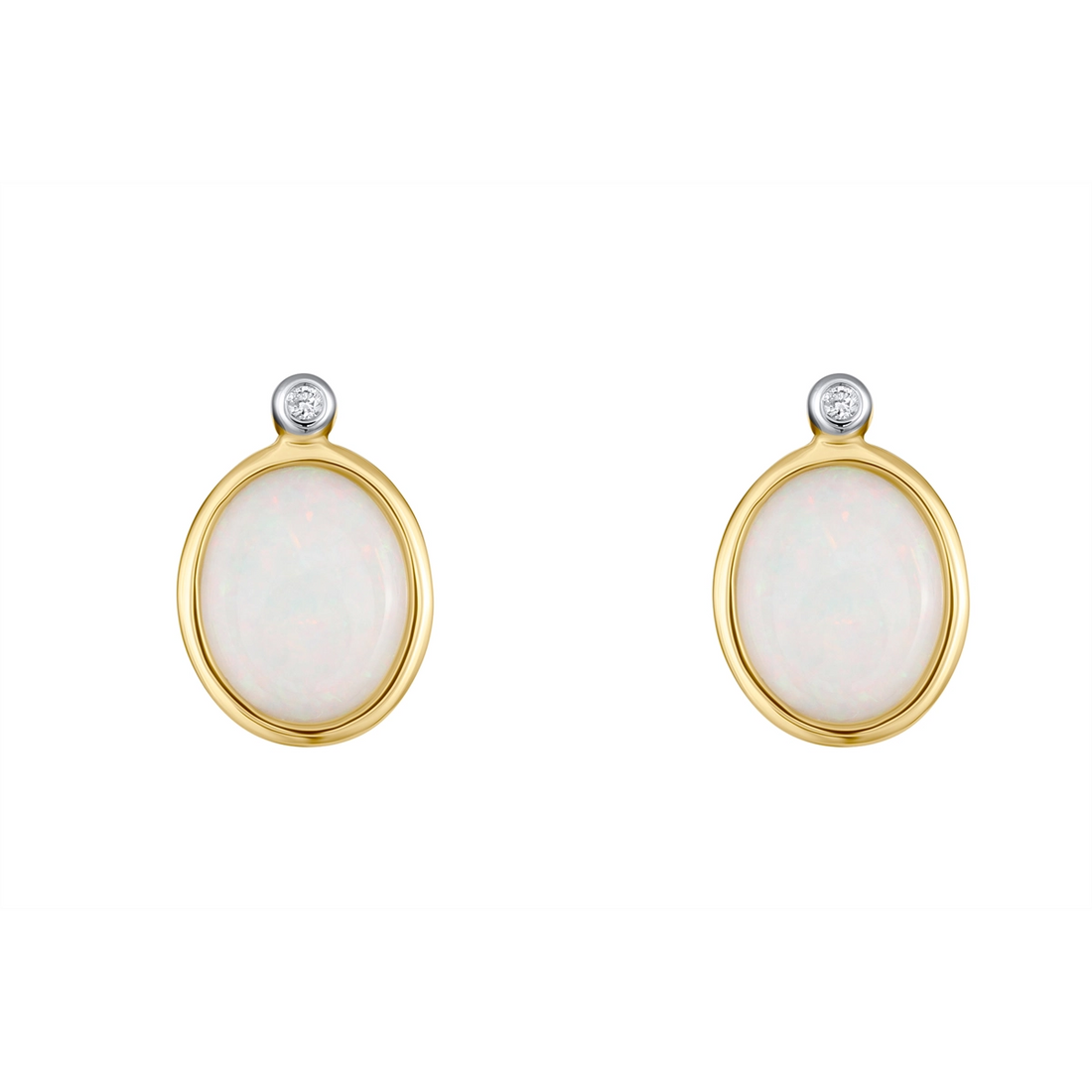 Earrings Earrings in Yellow Gold containing Opal, Multi-gemstone, Diamond 453634