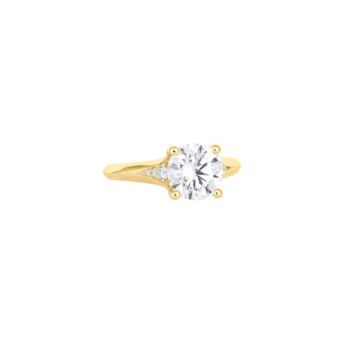 Fana Engagement Rings in Yellow Gold containing Diamond S4381/YG-6H