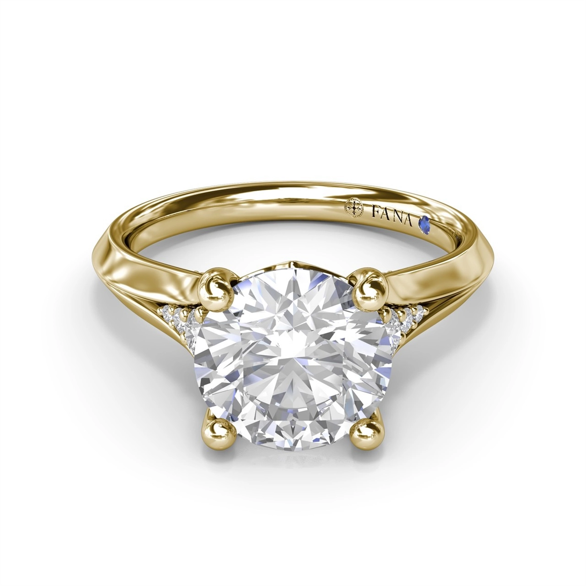 Fana Engagement Rings in Yellow Gold containing Diamond S4381-14KYG