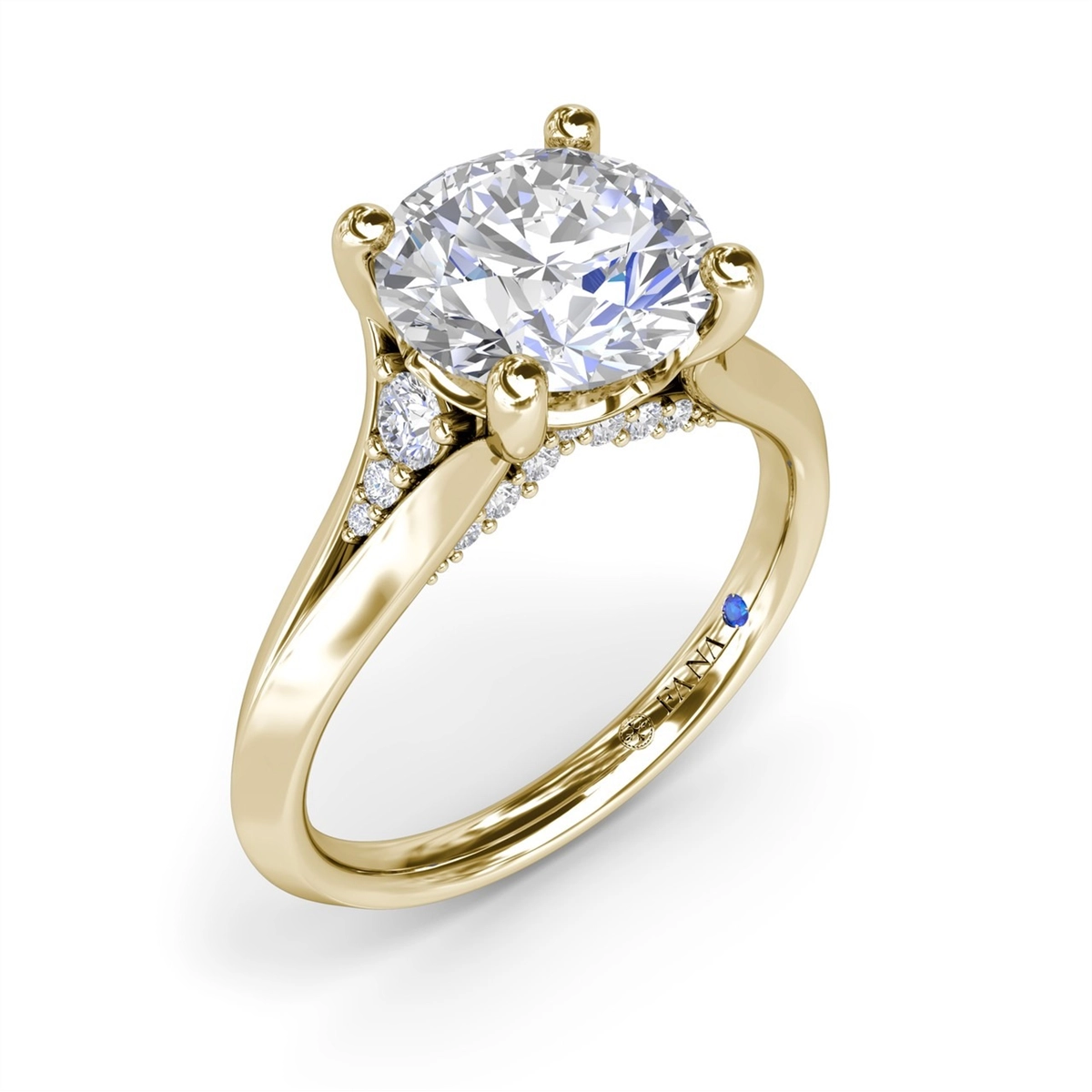 Fana Engagement Rings in Yellow Gold containing Diamond S4381-14KYG