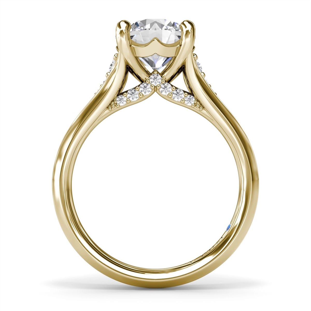 Fana Engagement Rings in Yellow Gold containing Diamond S4381-14KYG