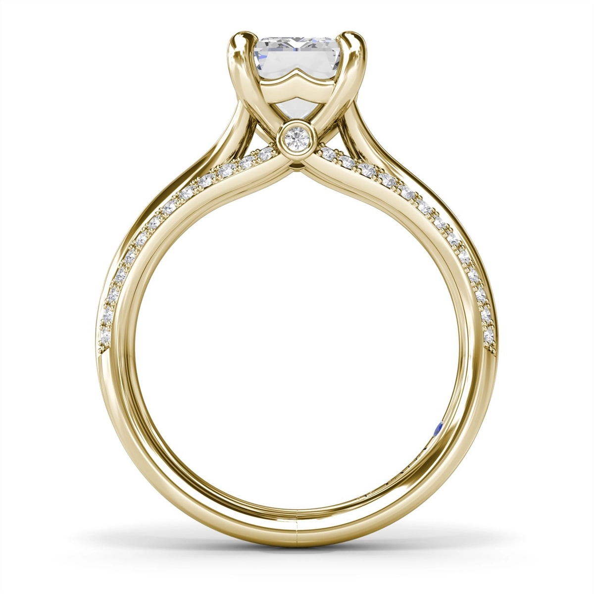 Fana Engagement Rings in Yellow Gold containing Diamond S4385-14KYG-2.5CT-RAD