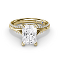 Fana Engagement Rings in Yellow Gold containing Diamond S4385-14KYG-2.5CT-RAD