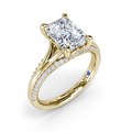Fana Engagement Rings in Yellow Gold containing Diamond S4385-14KYG-2.5CT-RAD
