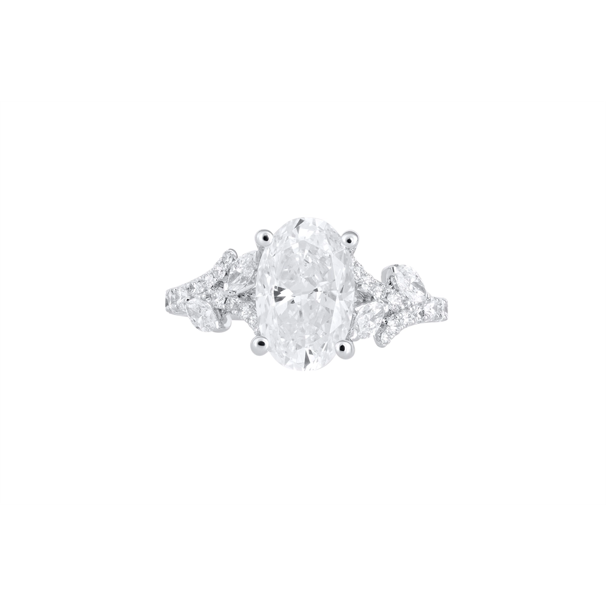 Fana Engagement Rings in White Gold containing Diamond S4404-2_5CT-OV-14KWG