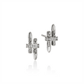 John Hardy Earrings in Silver containing Diamond EBP989562DI