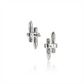 John Hardy Earrings in Silver containing Diamond EBP989562DI