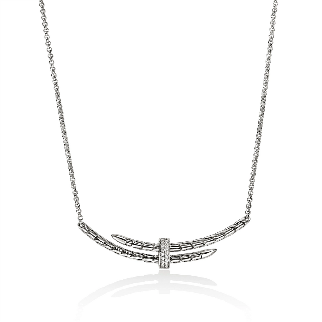 John Hardy Necklaces in Silver containing Diamond NBP989592DIX16-18