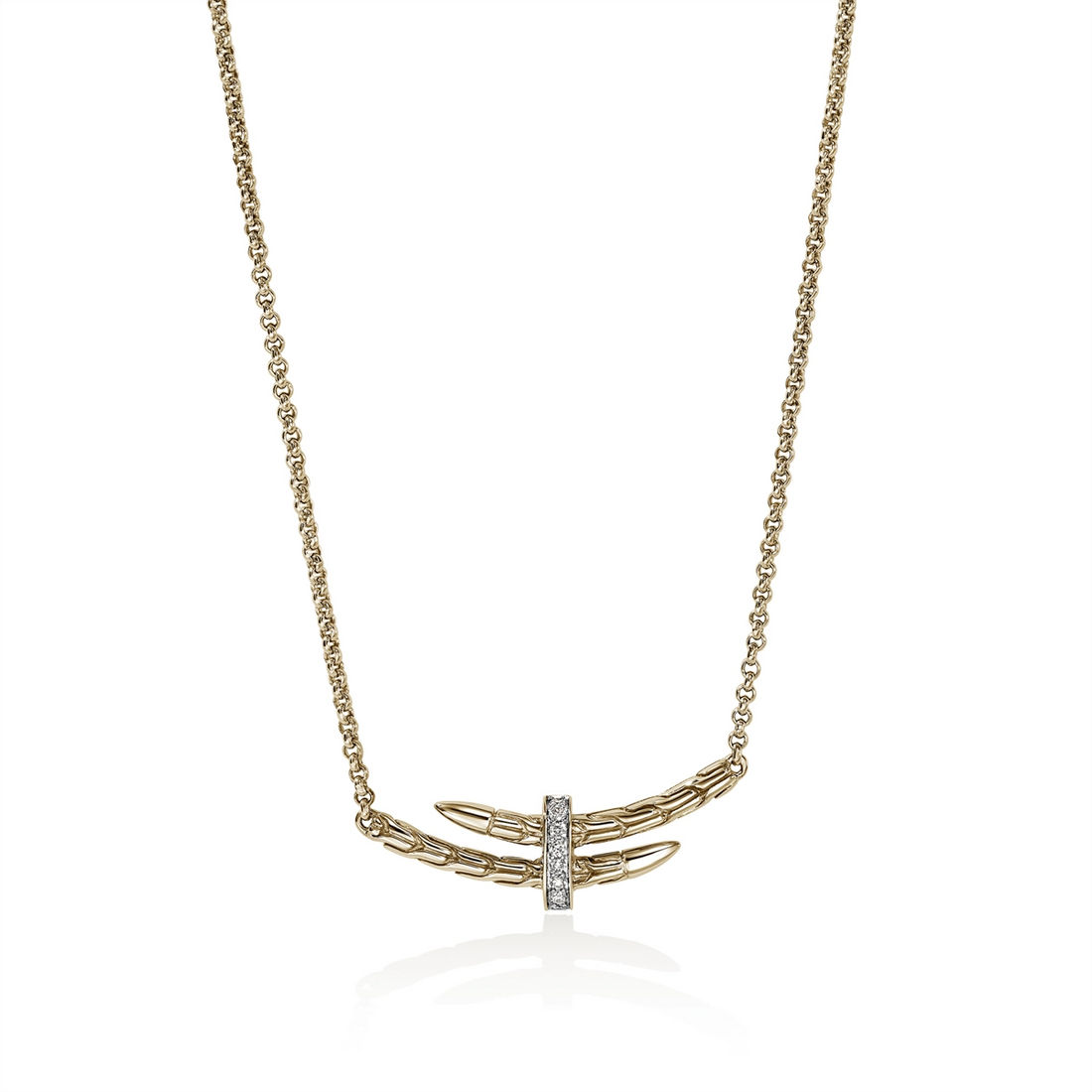 John Hardy Necklaces in Mixed Metals containing Diamond NGGX989582DIX16-18