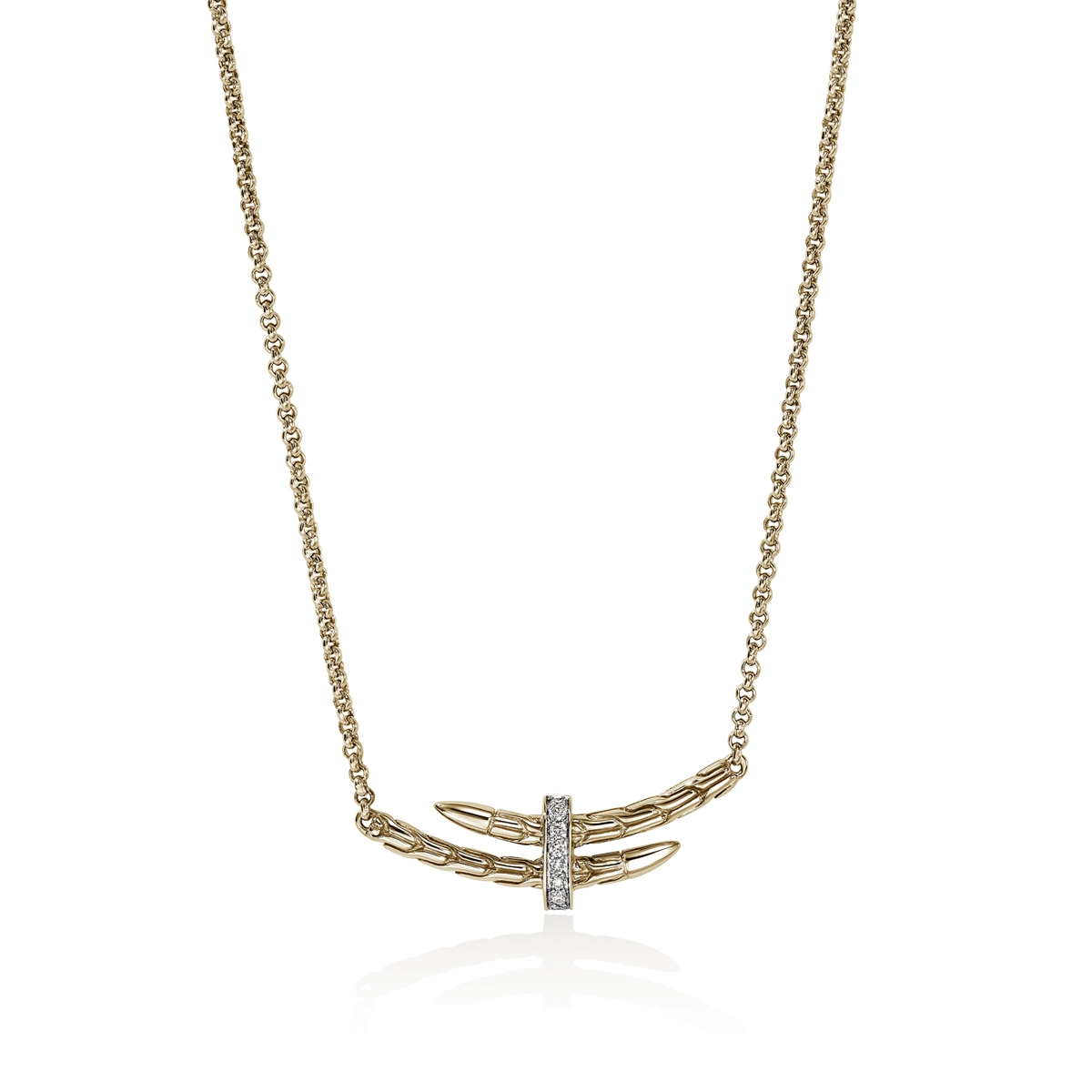 John Hardy Necklaces in Mixed Metals containing Diamond NGGX989582DIX16-18