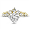 Simon G Engagement Rings in Mixed Metals containing Diamond LR4159-YW