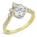 Simon G Engagement Rings in Mixed Metals containing Diamond LR4159-YW