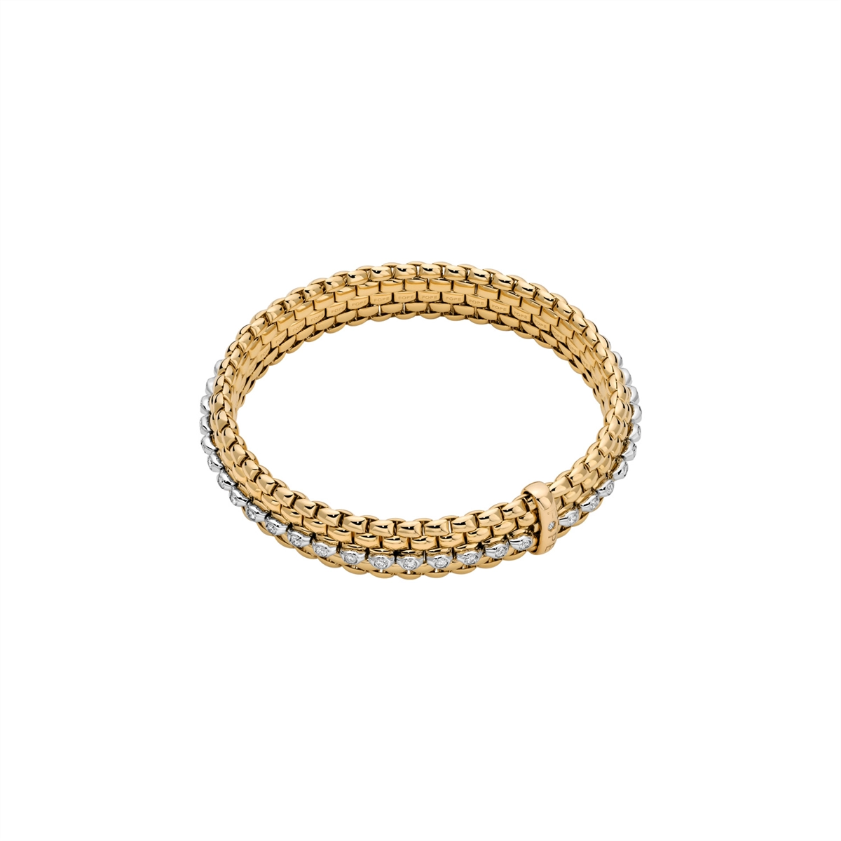FOPE Bracelets in Mixed Metals containing Diamond 58504BX_PB_G_GBX_00M