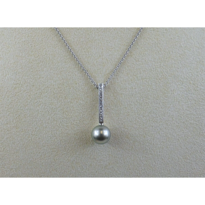Mikimoto Necklaces in White Gold containing Multi-gemstone, Diamond, Pearl PPA90111BDW