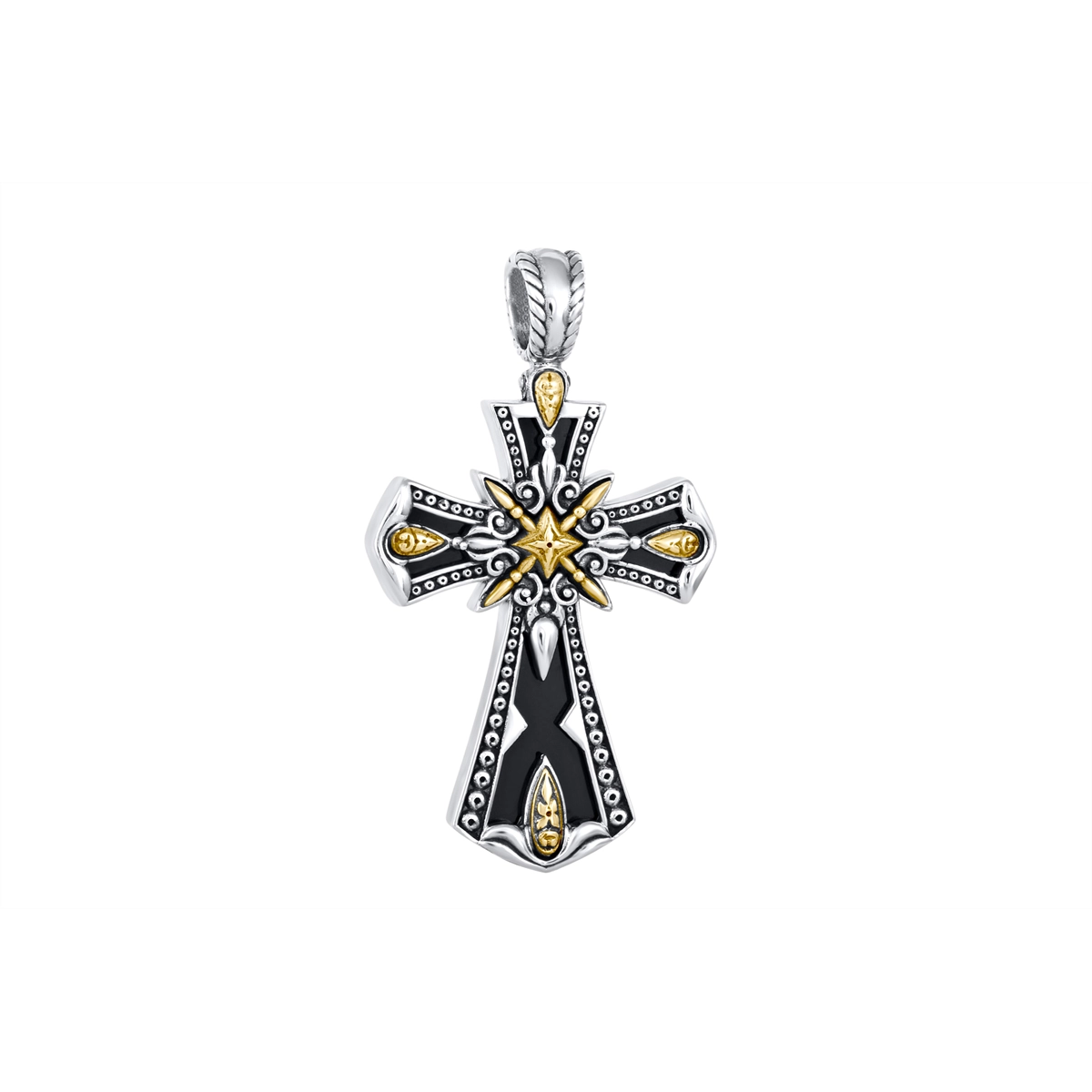 Konstantino Pendants in Mixed Metals containing Black onyx STKJ433-300-120
