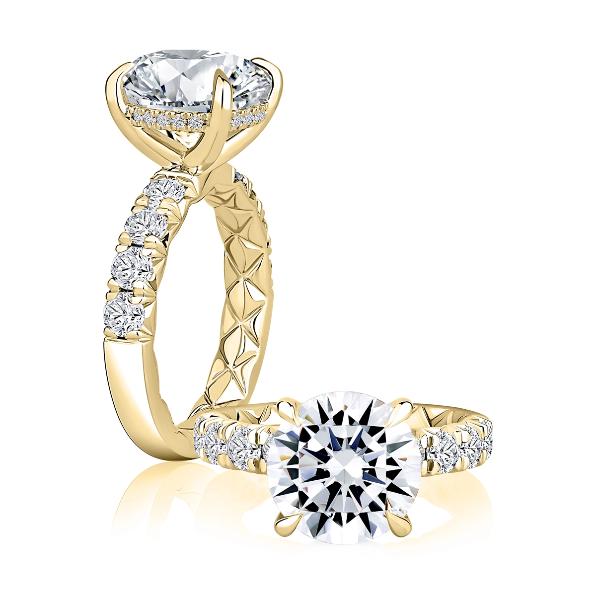 A. Jaffe Engagement Rings in Yellow Gold containing Diamond MECRD3584Q/606