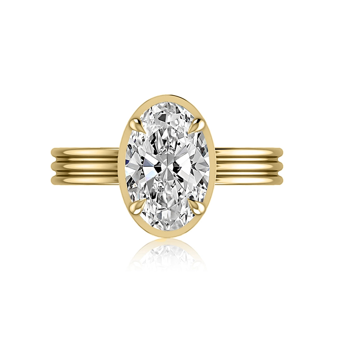 A. Jaffe Engagement Rings in Yellow Gold containing Diamond MECOV3723Q/313-14Y