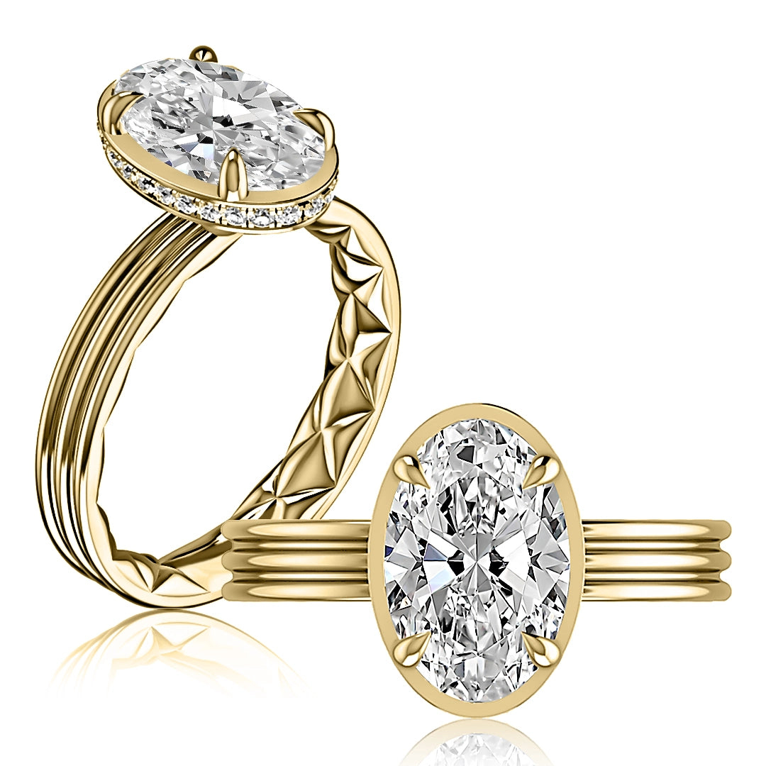 A. Jaffe Engagement Rings in Yellow Gold containing Diamond MECOV3723Q/313-14Y
