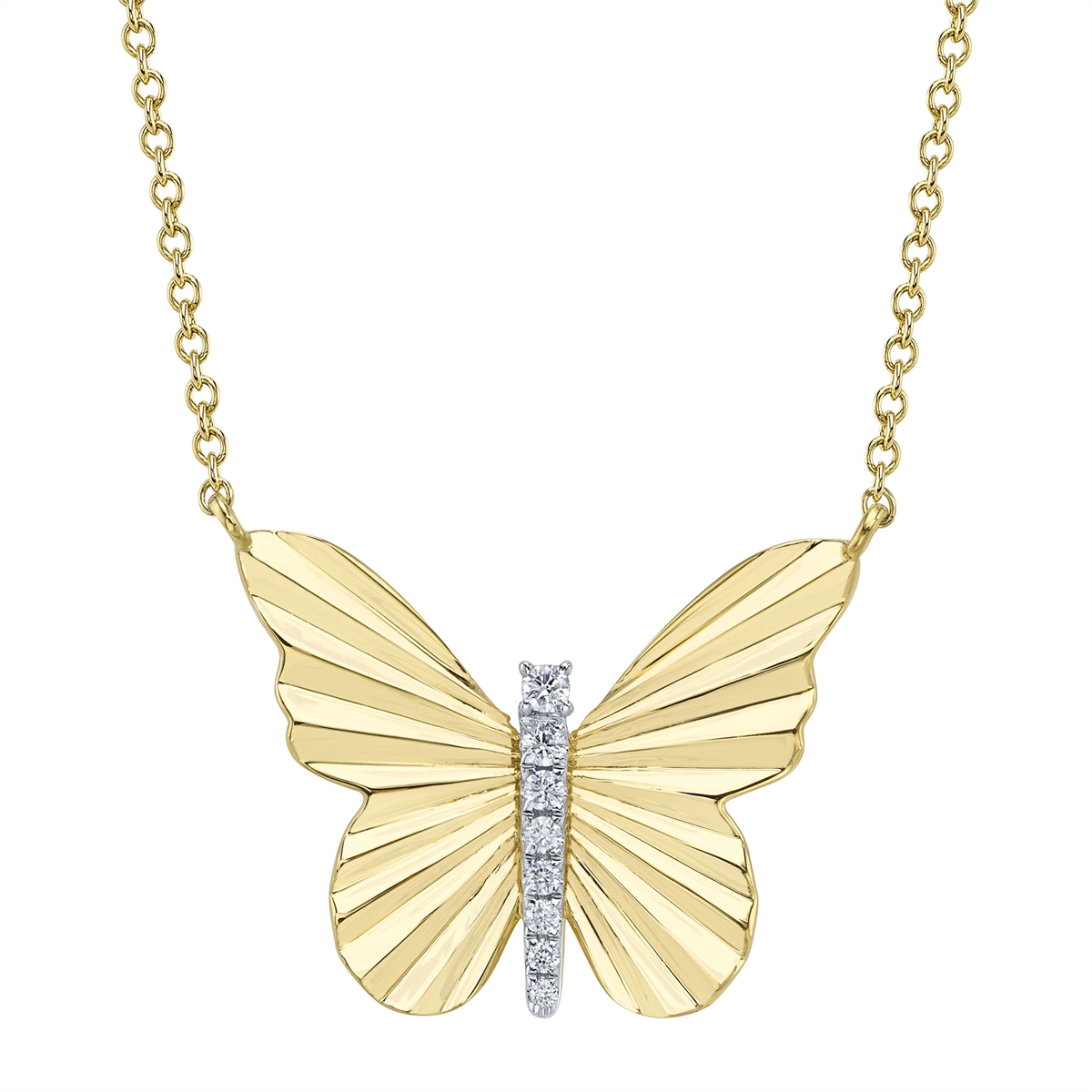 Necklaces Necklaces in Yellow Gold containing Diamond 453864