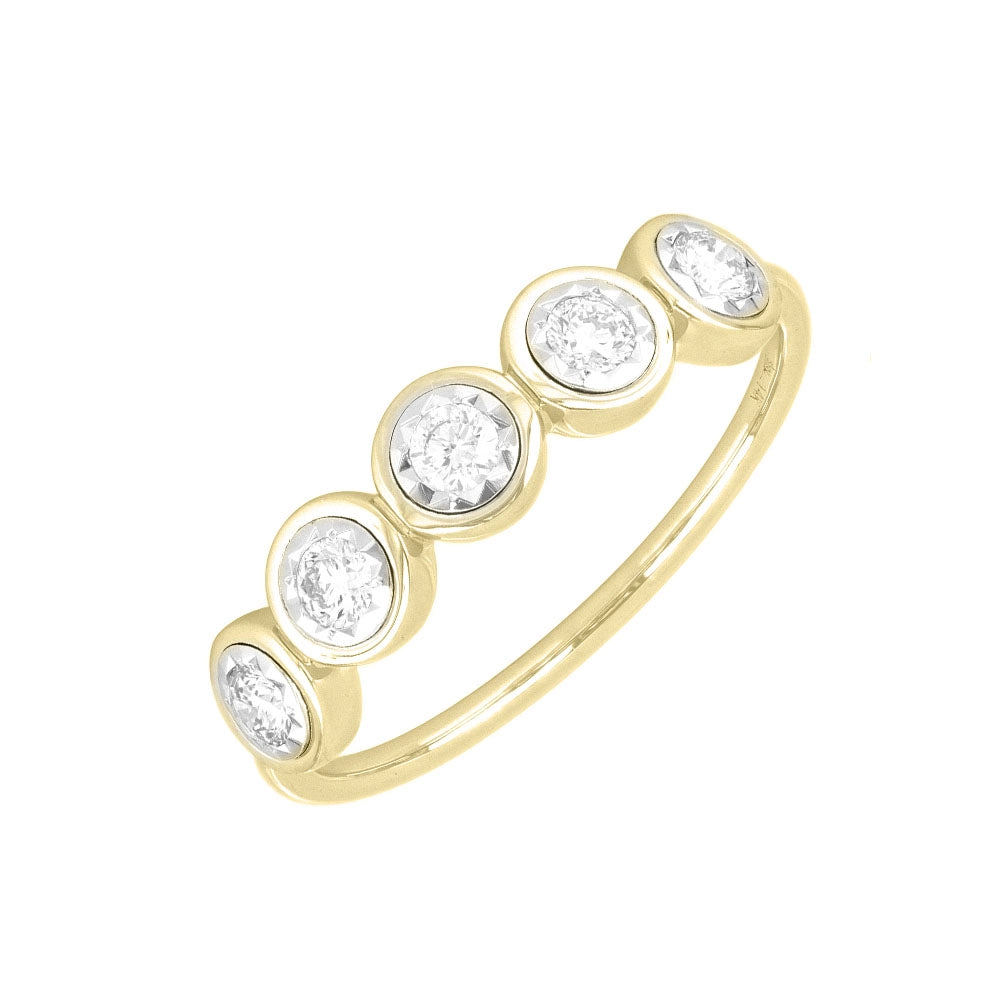 Wedding Bands Rings in Yellow Gold containing Diamond 453868