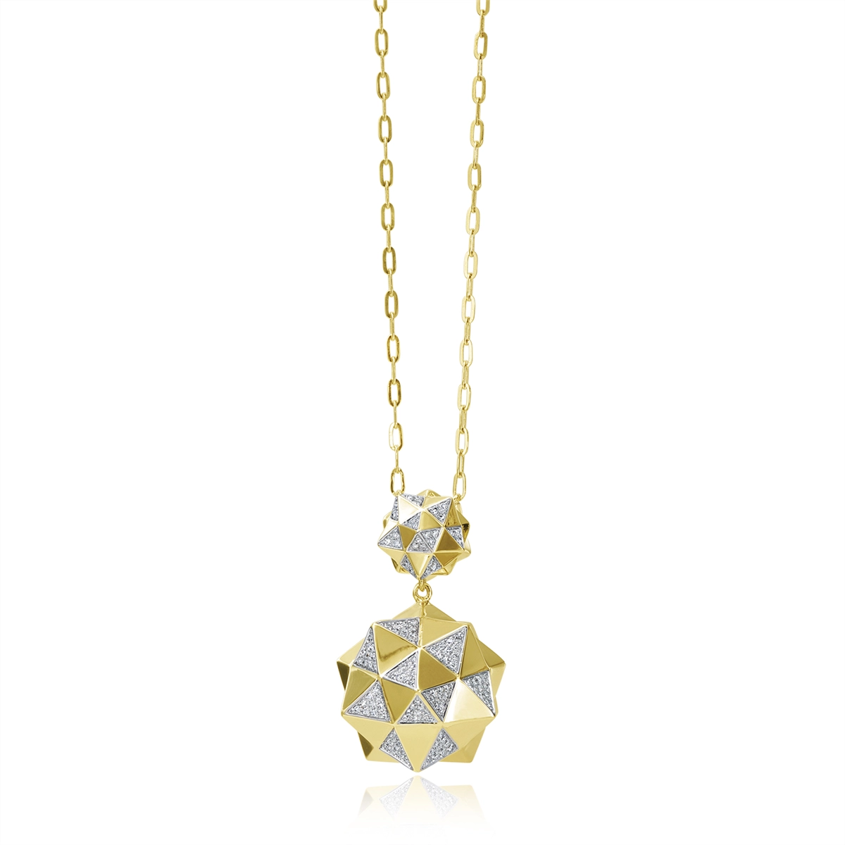 Necklaces Necklaces in Yellow Gold containing Diamond 453869