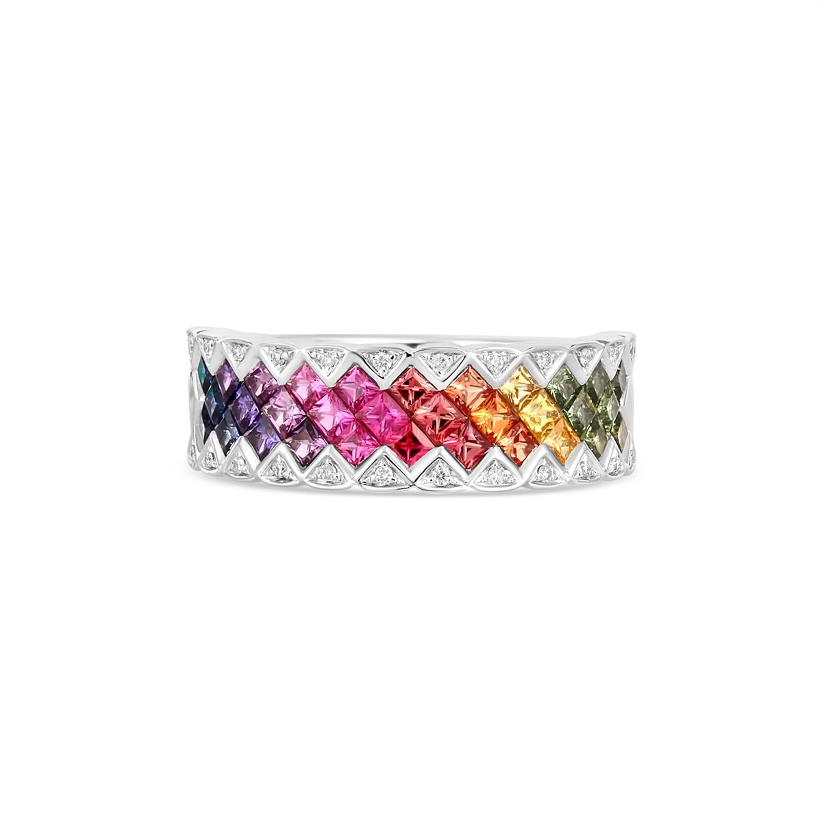 Rings Rings in White Gold containing Other, Multi-gemstone, Diamond, Sapphire 453996