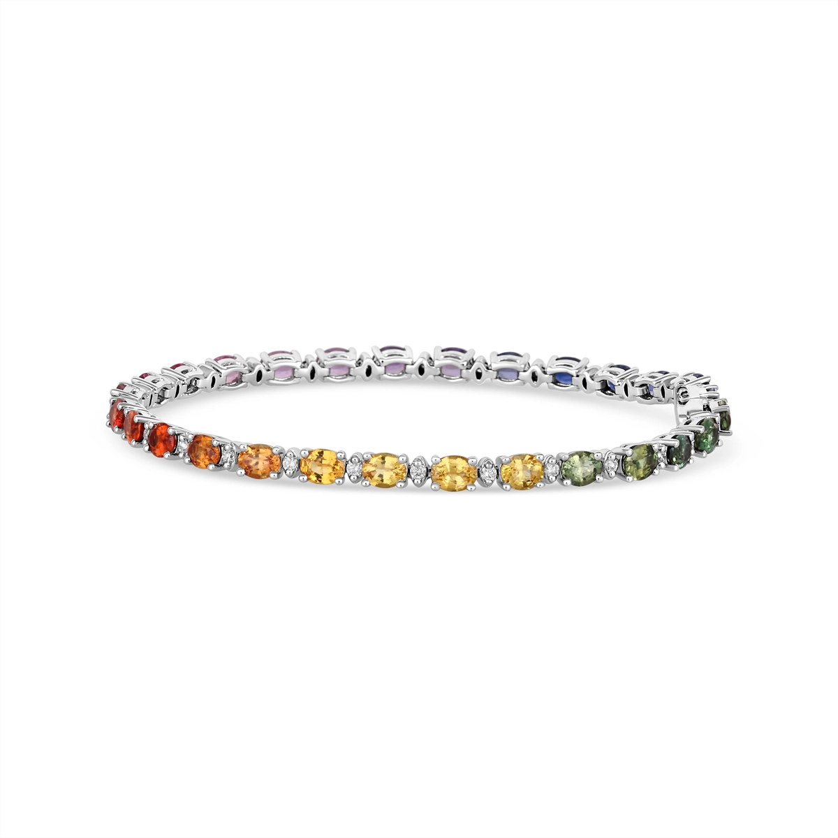 Bracelets Bracelets in White Gold containing Other, Multi-gemstone, Diamond, Sapphire 454011