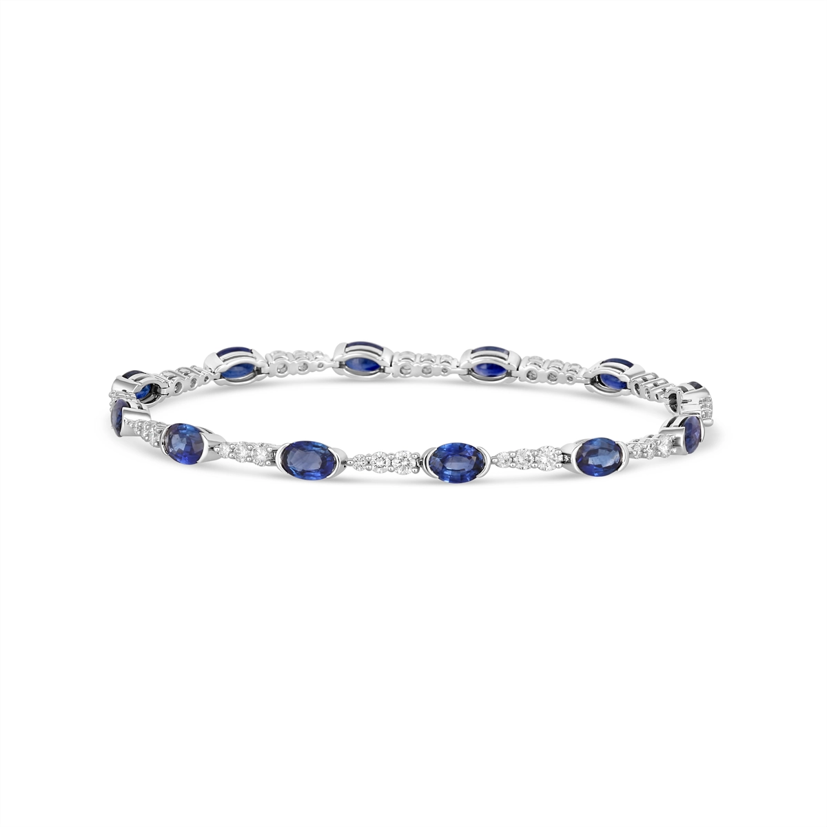 Bracelets Bracelets in White Gold containing Multi-gemstone, Diamond, Sapphire 454013