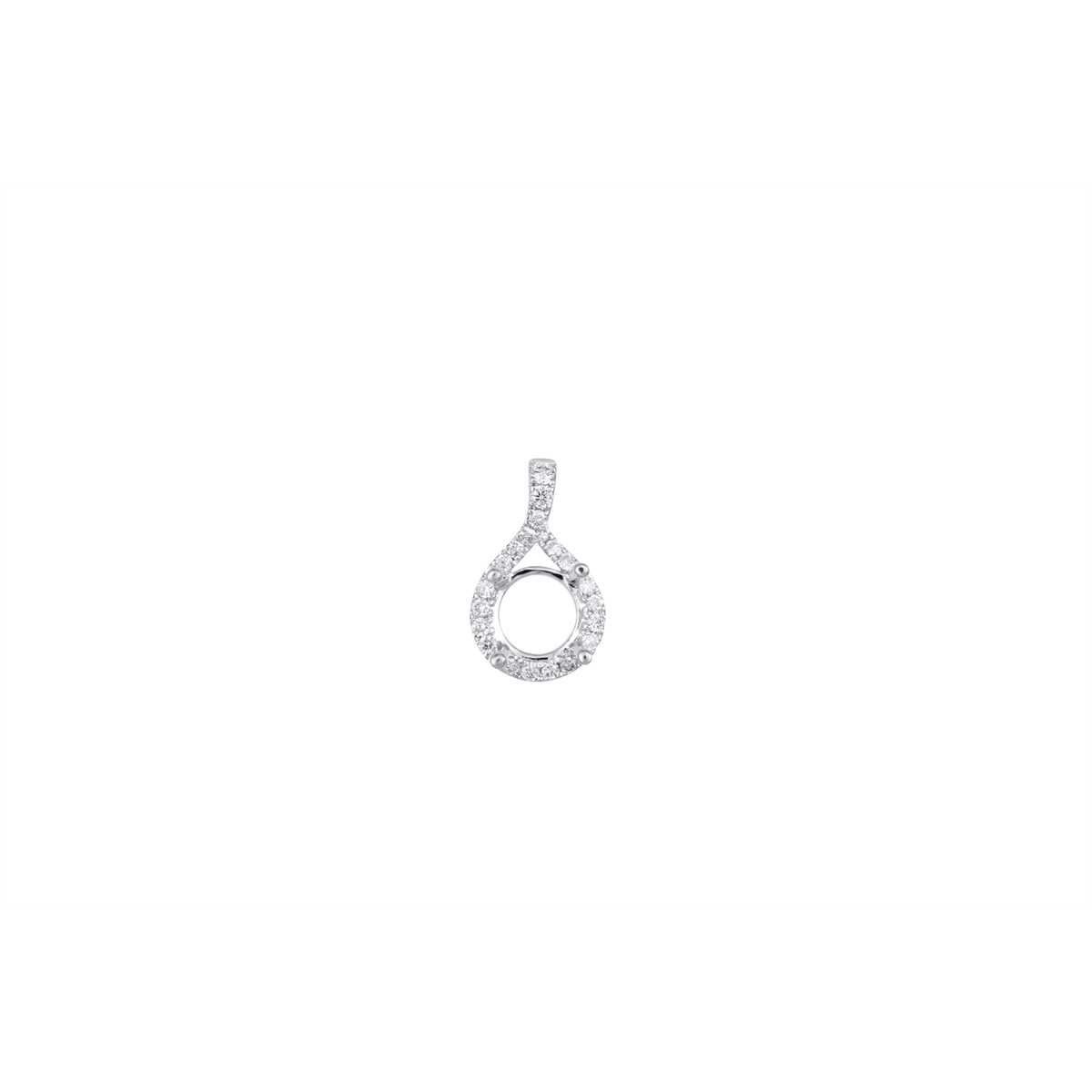 Pendants Pendants in White Gold containing Diamond 454077