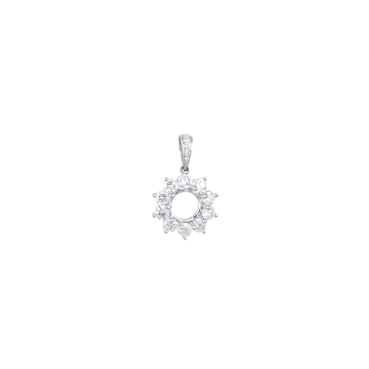 Pendants Pendants in White Gold containing Diamond 454086