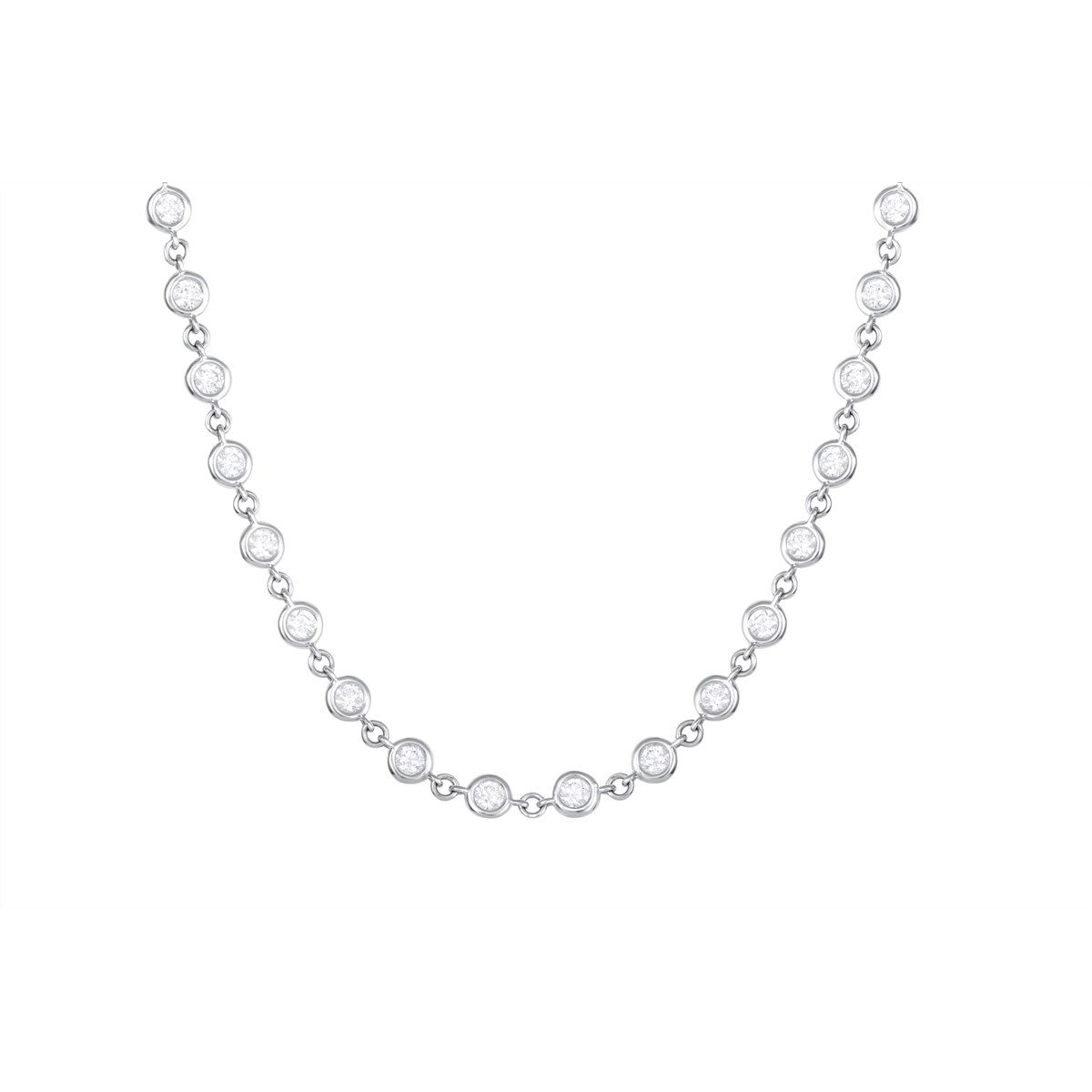Necklaces Necklaces in White Gold containing Diamond 454095