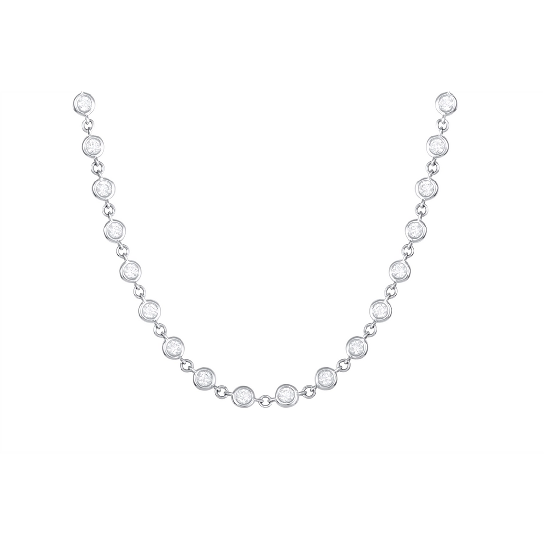 Necklaces Necklaces in White Gold containing Diamond 454095