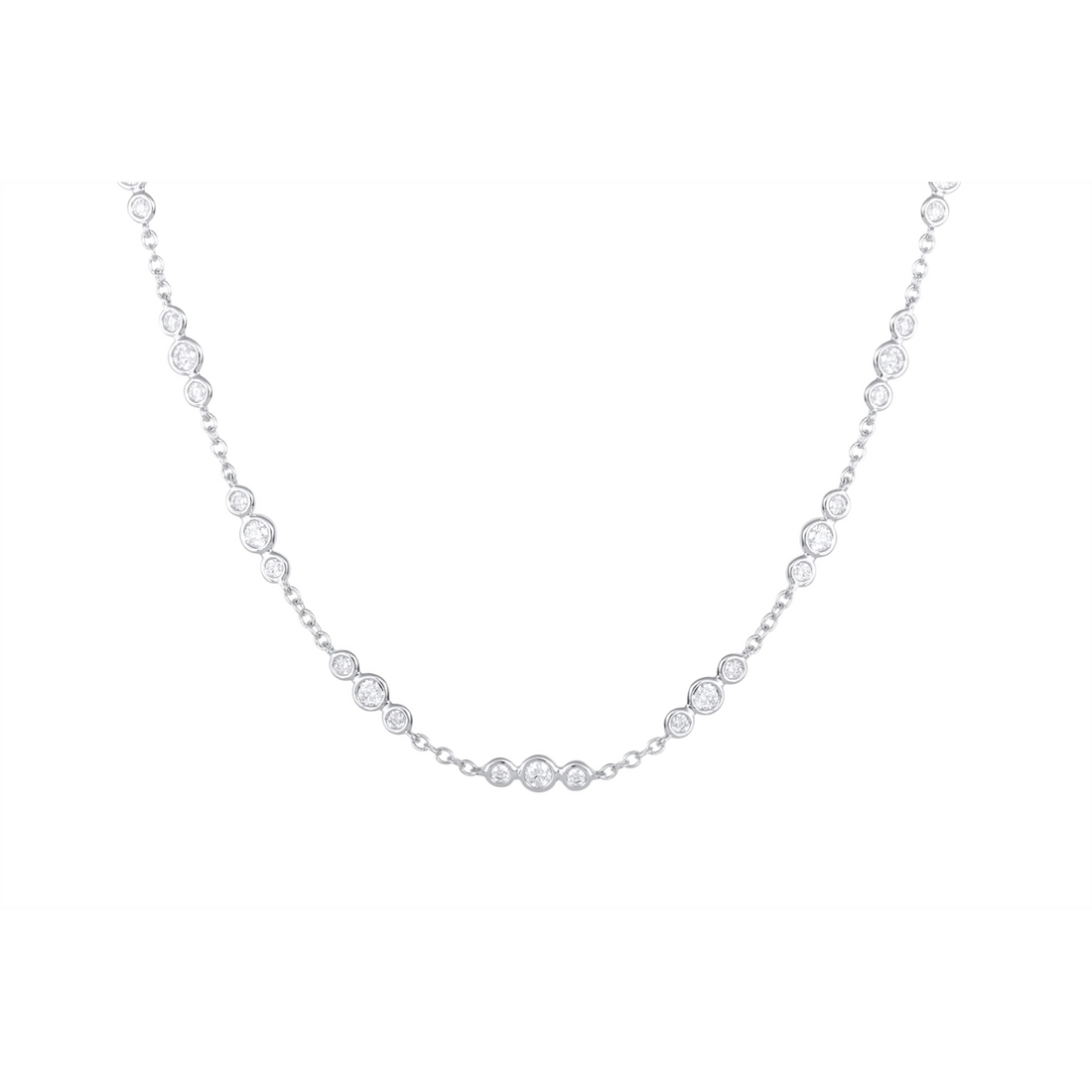 Necklaces Necklaces in White Gold containing Diamond 454096