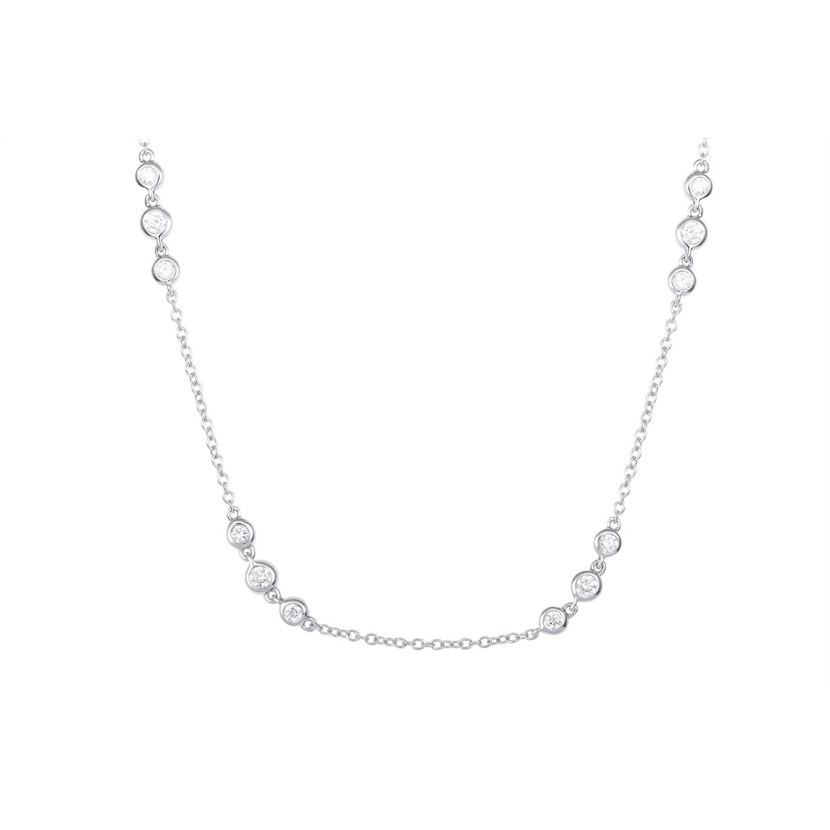 Necklaces Necklaces in White Gold containing Diamond 454097