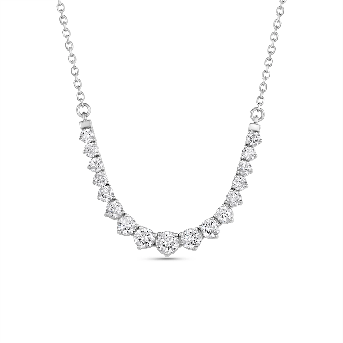 Necklaces Necklaces in White Gold containing Diamond 454120