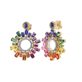 Earrings Earrings in Mixed Metals containing Other, Multi-gemstone, Diamond, Sapphire 454129