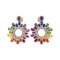 Earrings Earrings in Mixed Metals containing Other, Multi-gemstone, Diamond, Sapphire 454129