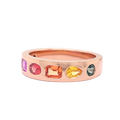 Rings Rings in Rose Gold containing Other, Multi-gemstone, Sapphire 454132
