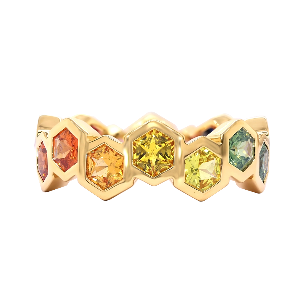 Rings Rings in Yellow Gold containing Other, Multi-gemstone, Sapphire 454134