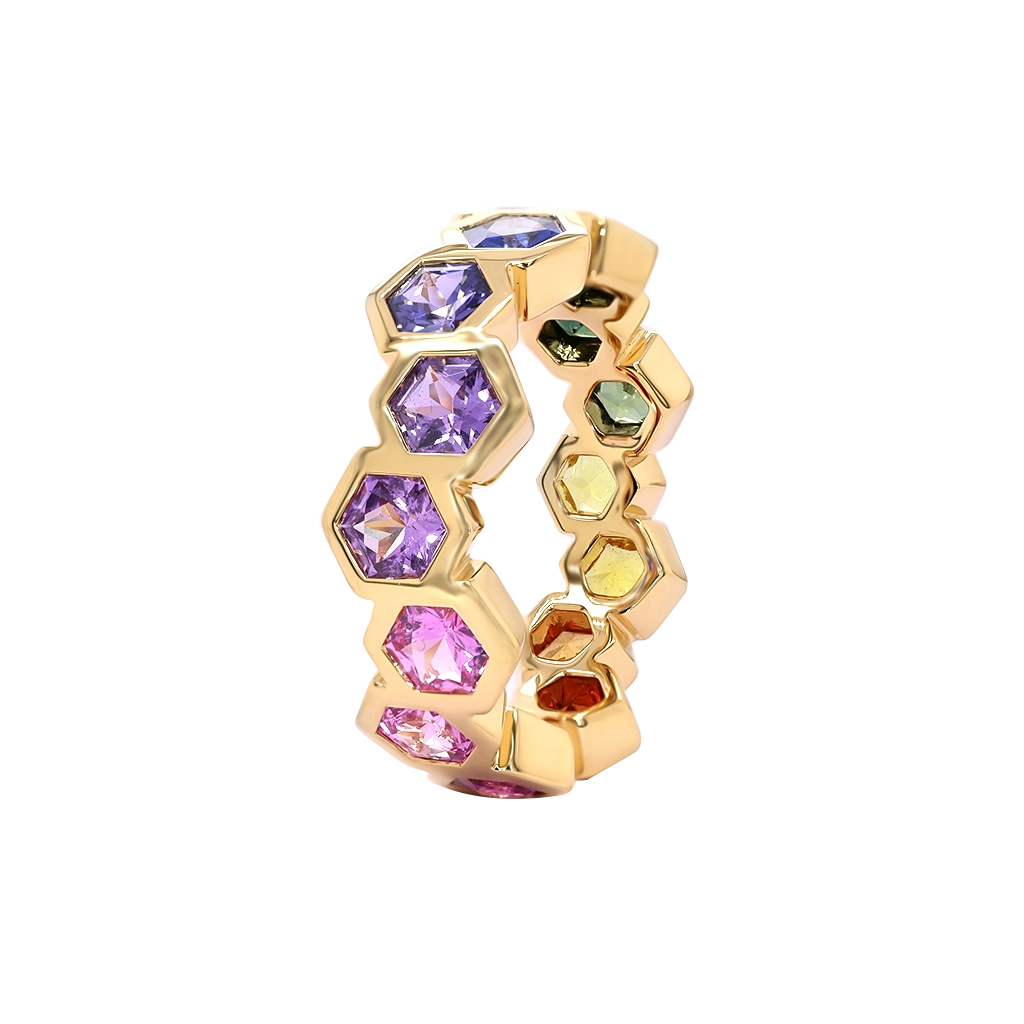 Rings Rings in Yellow Gold containing Other, Multi-gemstone, Sapphire 454134