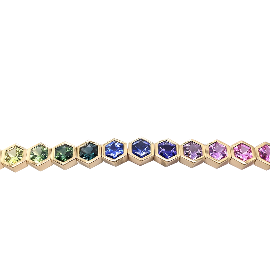 Bracelets Bracelets in Yellow Gold containing Other, Multi-gemstone, Sapphire 454135