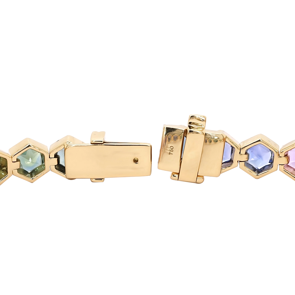 Bracelets Bracelets in Yellow Gold containing Other, Multi-gemstone, Sapphire 454135