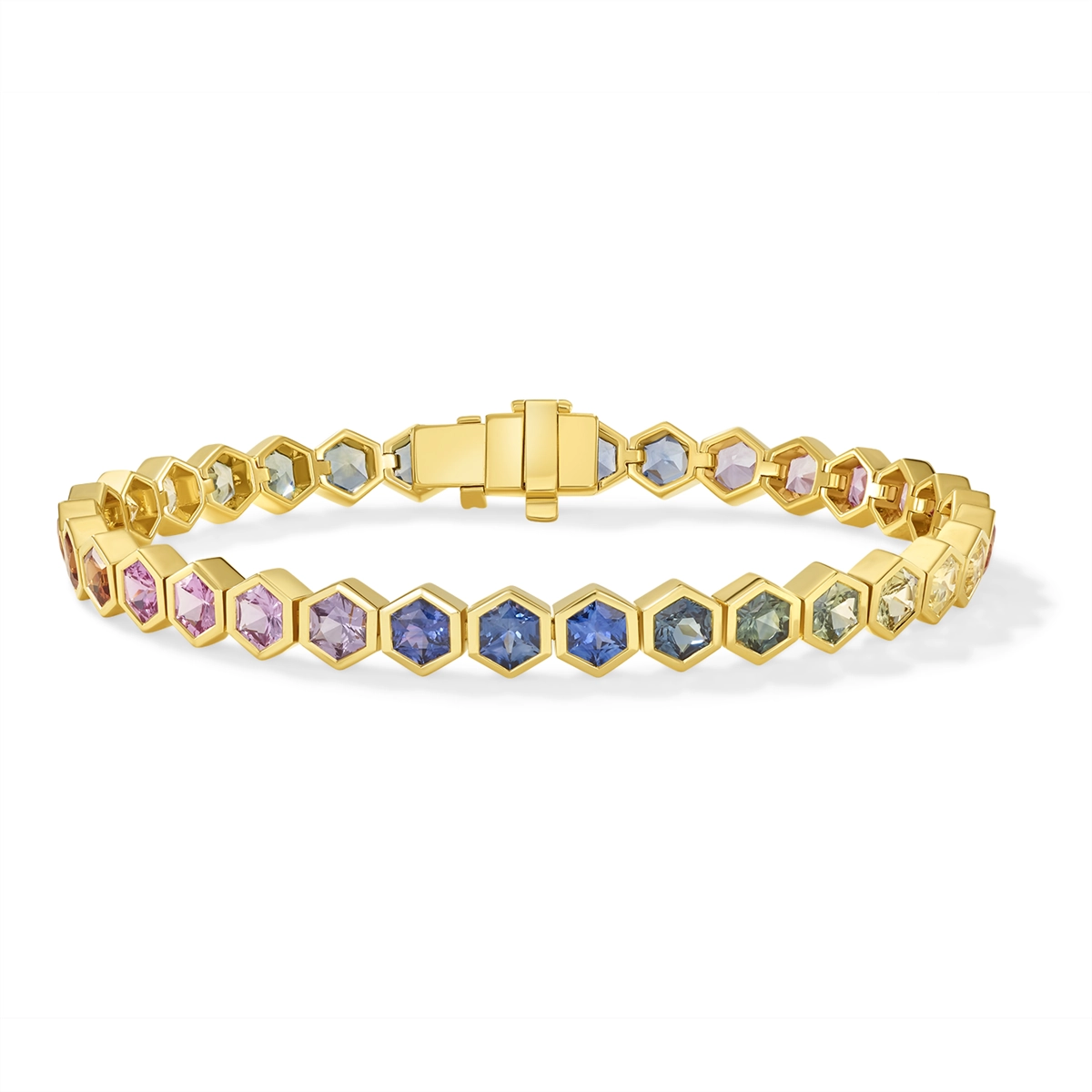 Bracelets Bracelets in Yellow Gold containing Other, Multi-gemstone, Sapphire 454135