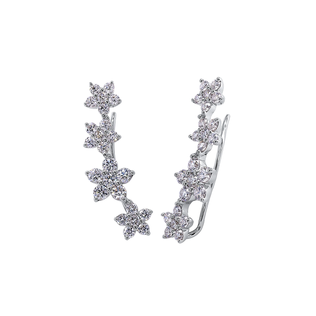 Earrings Earrings in White Gold containing Diamond 454137