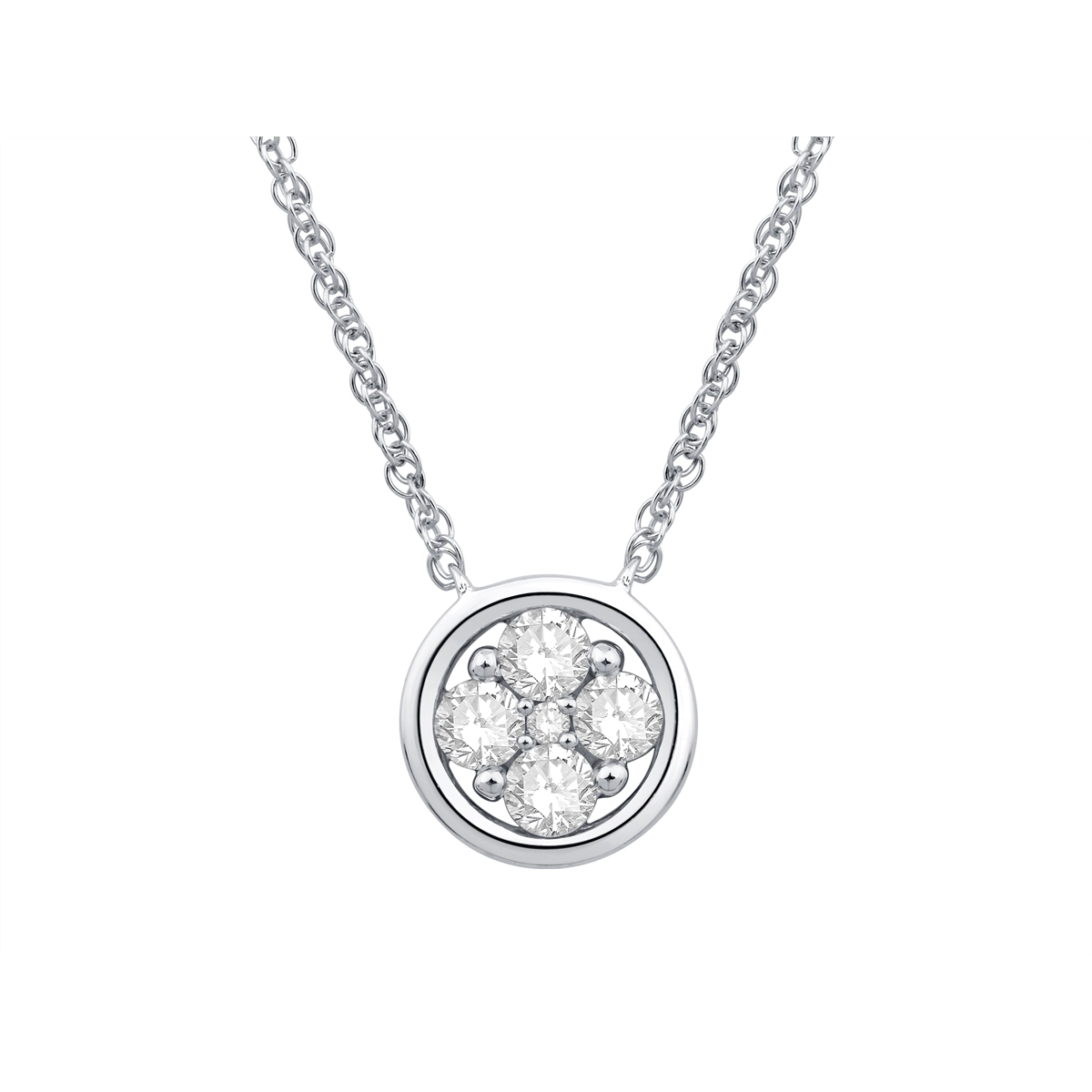 Necklaces Necklaces in White Gold containing Diamond 454154